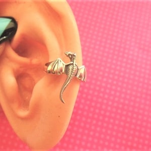 Dragon sterling silver ear cuff zdjęcie 4