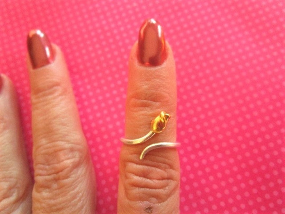 Rose Toe Rings Rose Flower Toe Rings - Etsy