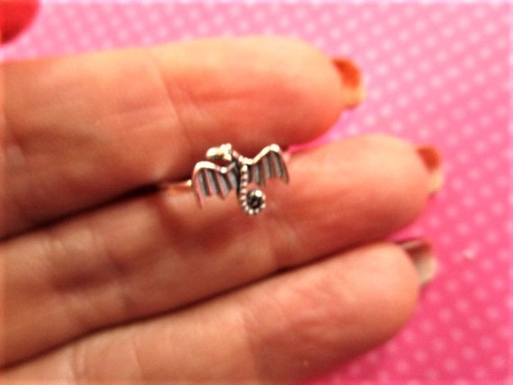 Sterling - Silver Dragon Ring/ring Etsy Toe