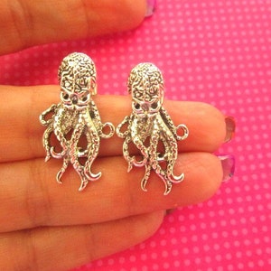 Octopus Silver black ear jackets