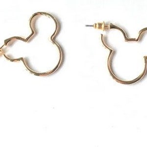 Mickey Minnie mouse open hoop earrings image 9