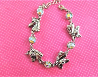 Unicorn crystal bracelet