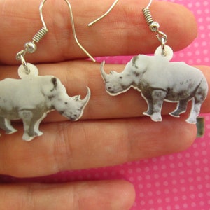 Rhinoceros acrylic earrings