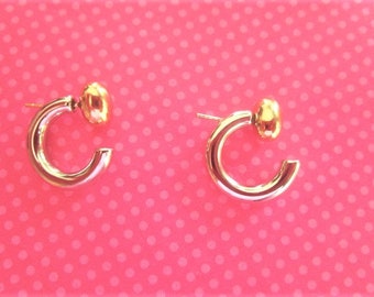 Bead 2 tone ear jacket earrings