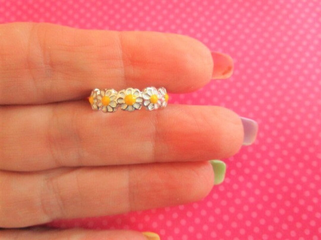 Daisy Band Toe Ring Etsy