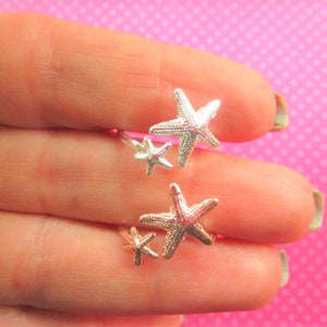 Starfish wrap toe rings