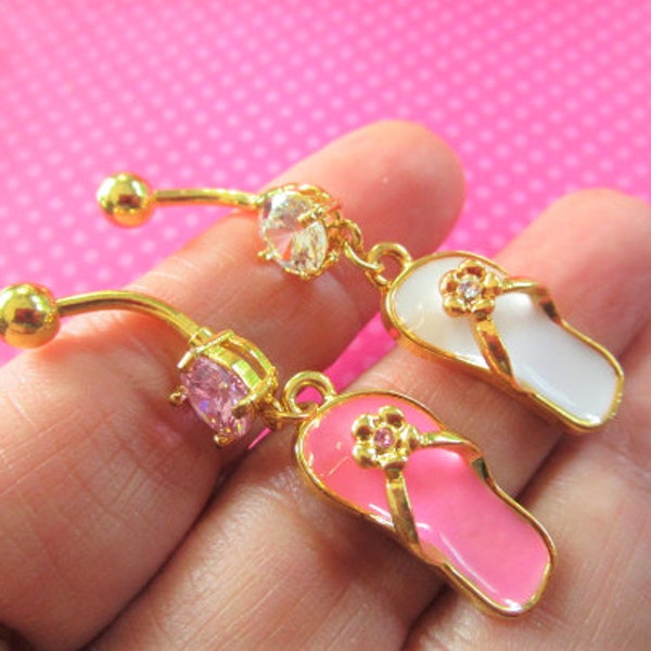 Flip Flop belly rings- SALE CLEARANCE