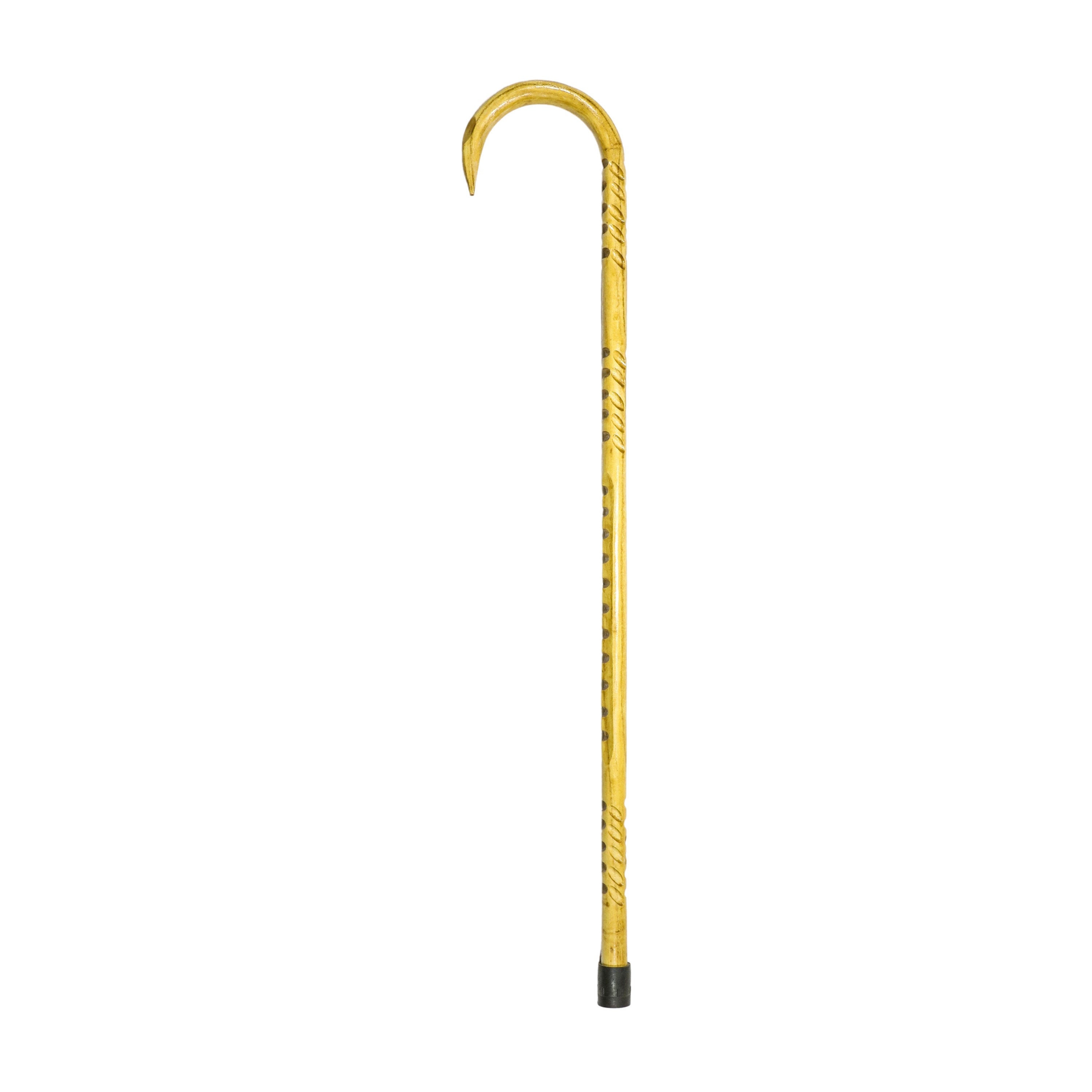 Utility Hardwood Sawtooth Wide-Crook Cane (38 inches)