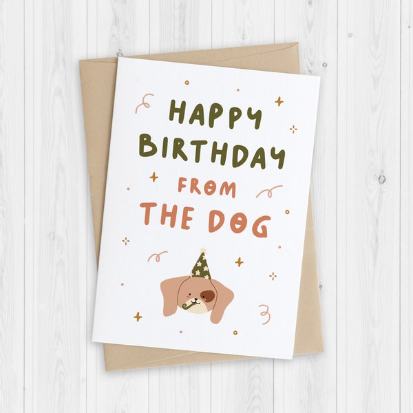 Funny Dog Card Etsy UK