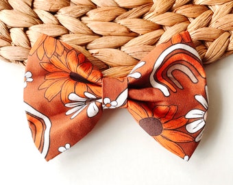 Autumn Walk | Floral Fall Pet Bow Tie | Cute Flower Dog Bow tie | Halloween Cat Bow Tie | Pet Neckwear | Puppy Accessories | Dog Lover Gift