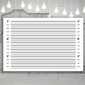 Mugshot Backdrop Sign, Police Lineup, Photo Booth Background, Mugshot Backdrop Roaring 20s, Printable Sign 1920s Decor, Instant Download
