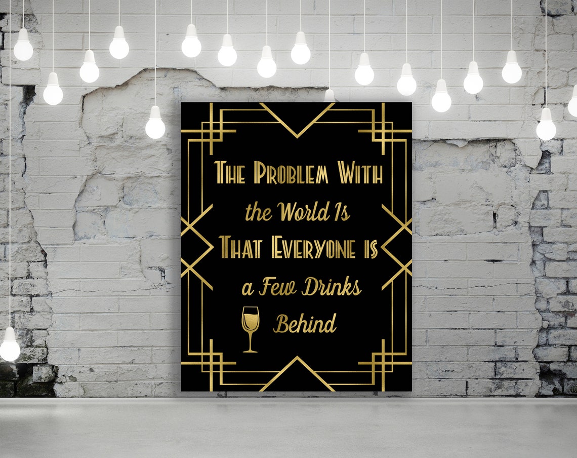 7 Great Gatsby Party Signs Bundle Great Gatsby Decoration - Etsy