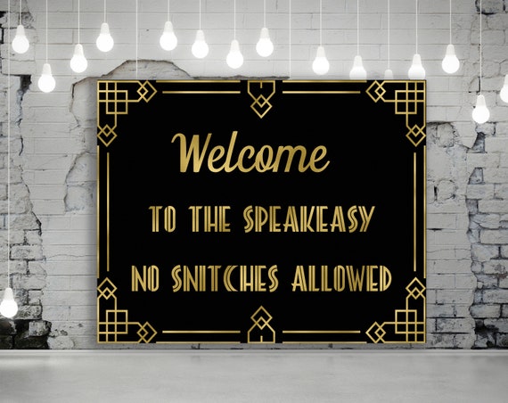 Speakeasy Party Decor- Make The Coolest Party- Authentic Pieces ++++  Amazing