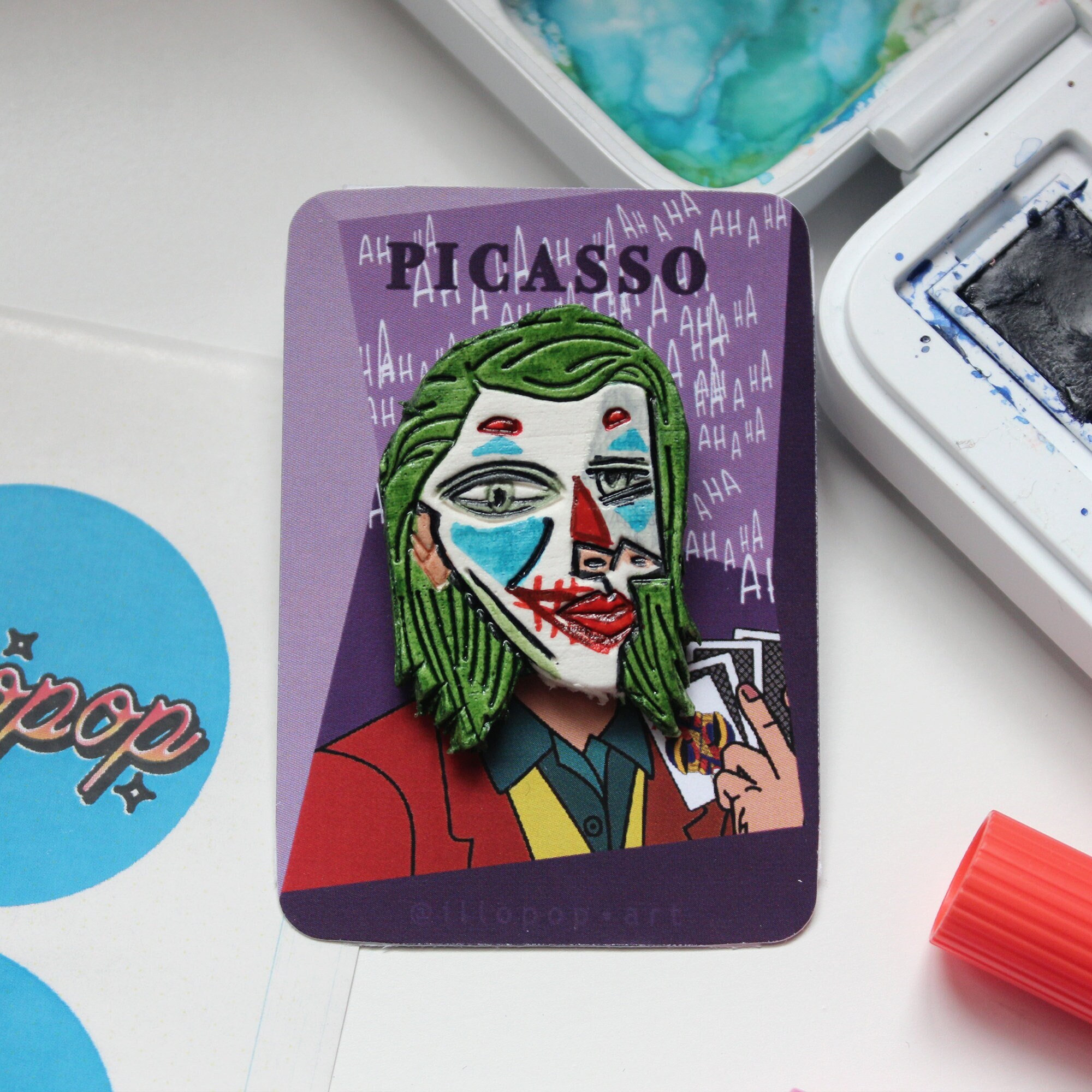 Picasso Clown - Etsy