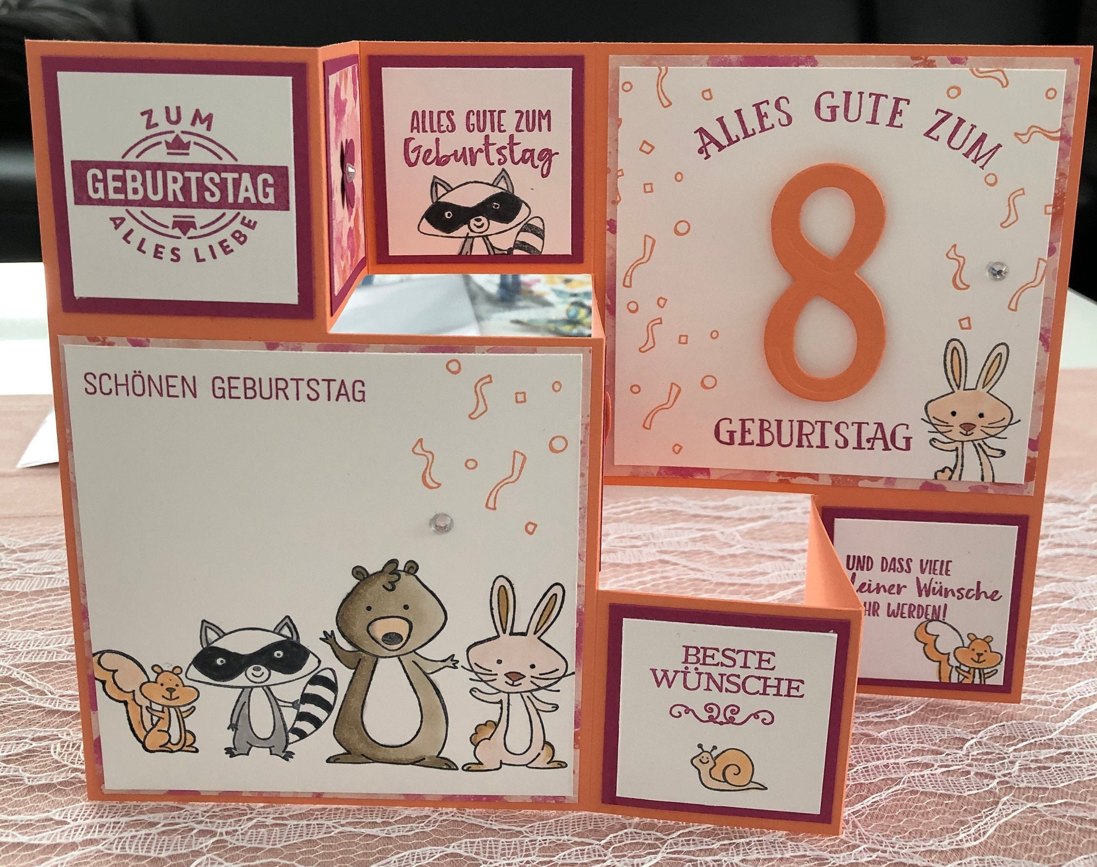 Grosse Faltkarte zum Geburtstag personalisierbar Etsy