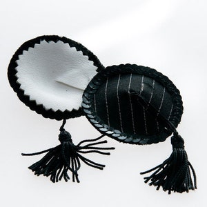 Pinstripe pasties with sequins tassels image 3
