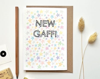 New home card | New Gaff Card | First Home card | House warming gift | House warming card | New House | Moving Home Card
