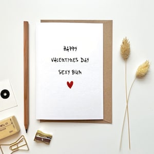 Divertente biglietto di San Valentino per Marito Moglie Fidanzato Fidanzata / Regalo di San Valentino per Lui Lei / Buon San Valentino Sexy Bum
