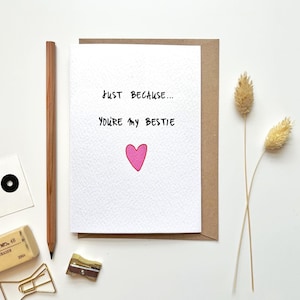 Cartes Galentines | tu es ma meilleure amie | carte Meilleur ami motivante | Je pense à vous | Carte Câlin, tu me manques | Je t'aime toujours | Vous êtes incroyable