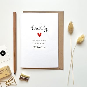 Papa mein erster Valentinsgruß | Erster Vater Valentine Karte von Baby | Kinder Valentinstag Karte | Erstes Valentinstag Geschenk | Papa sein Karten