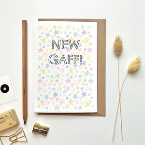 Nuova carta casa / Nuova carta Gaff / Prima carta casa / Regalo per il riscaldamento della casa / Carta per il riscaldamento della casa / Nuova casa / Carta casa mobile