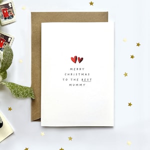 Personalisierte frohe Weihnachten für die beste Mama | Erste Weihnachten als Mama Geschenke | Kinderkarte Mama zu schenken | Babys erste Weihnachtskarte