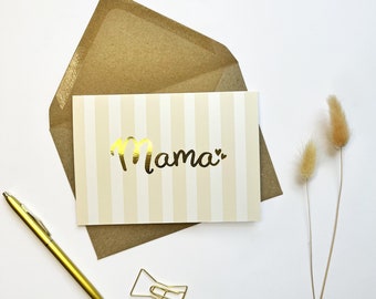 Mothers day card for Mummy, Mum to be, Mama card, New Mum Card, Baby Shower Gift, Gold Foil, You've Got this Mama, New Baby Card for Mum