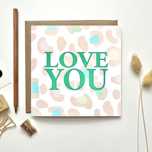 Love You Karte für Freund Schwester Bestie Tante | Liebe senden | Nur weil Karte | Thinking of you Karte |Dankeschön Karte | Bester Freund Karte