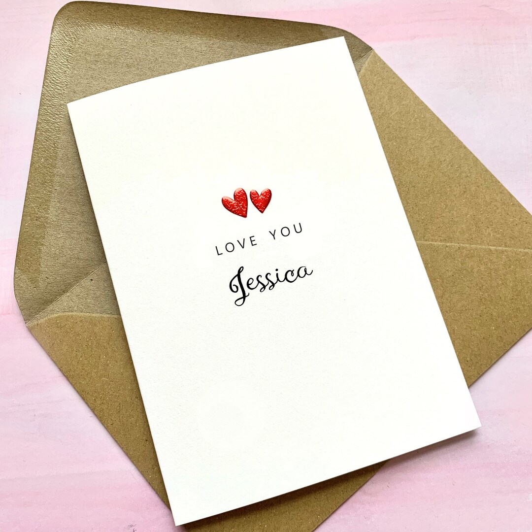 Personalised Valentines Day Card for Boyfriend Girlfriend Husband Wife ...
