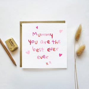 Gepersonaliseerde Moederdagkaart voor mama, baby eerste Moederdagkaart, voor moeder, mama, mama, mama, mama, verjaardagskaart voor mama