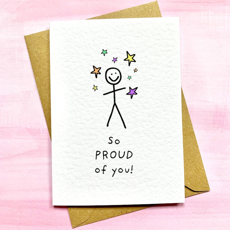 So proud of you card youre amazing card youre wonderful Etsy
