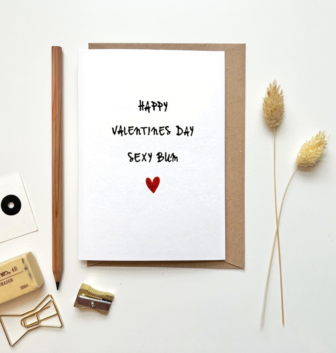 Funny Valentines Day Card for Husband Wife Boyfriend Girlfriend |  Valentine's Day Gift for Him Her | Happy Valentines Sexy Bum - Etsy Sweden, image size:1080x1136