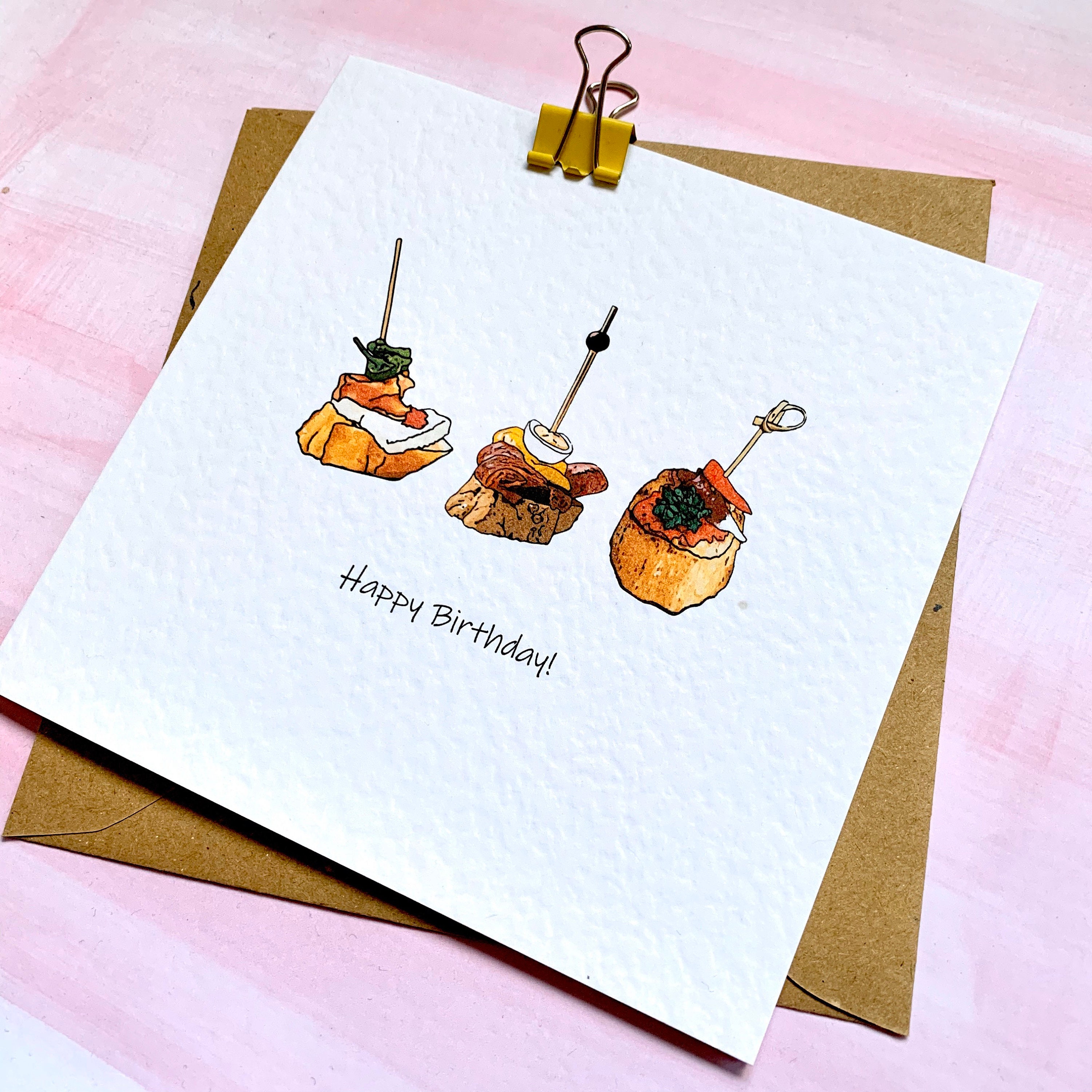 Happy Birthday Tapas Karte Tapas Geschenke Tapas | Etsy