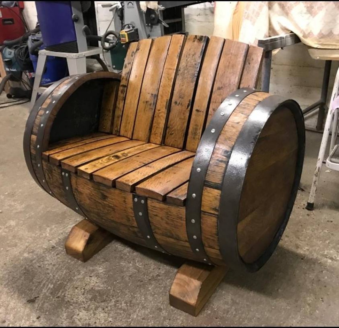 Whiskey Barrel furniture seating Etsy