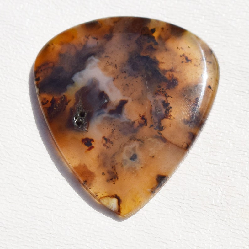 Color Cabochon Pear Shape 54X47X6 MM Loose Gemstone 120.05 CT 100/% Natural Montana Agate Multi