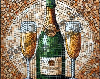 DIY Mosaikmuster – Digitaler Download | AI Mosaikvorlage