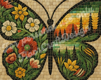 Mosaikmuster zum Selbermachen – Digitaler Download | KI-Mosaikvorlage