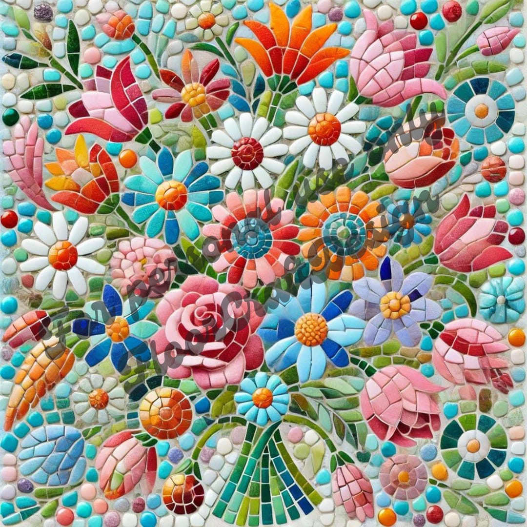 DIY Mosaic Pattern – Digital Download | AI Mosaic Template - Etsy