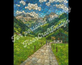 Mosaikmuster zum Selbermachen – Digitaler Download | KI-Mosaikvorlage