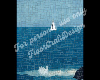 Mosaikmuster zum Selbermachen – Digitaler Download | KI-Mosaikvorlage