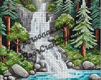 Mosaikmuster zum Selbermachen – Digitaler Download | KI-Mosaikvorlage