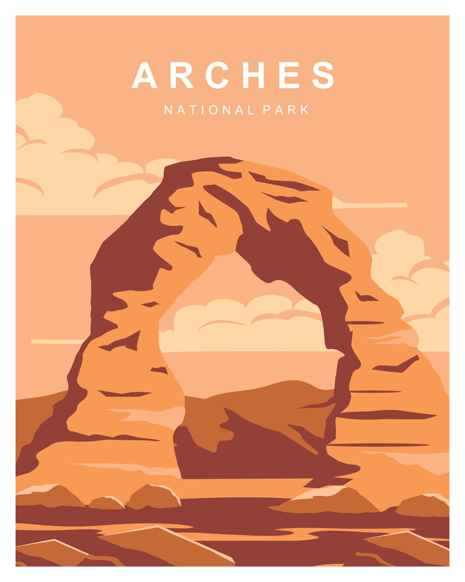 Sticker | ARCHES NATIONAL PARK, Arches National Park Decal, Stickers ...