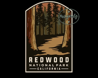 Magnet | Redwood National Park | Fridge Magnet | Kitchen Magnet | Refrigerator Magnet | 2.5"x3.5"