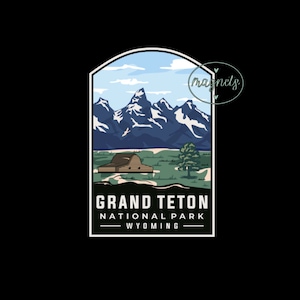 Magnet | Grand Teton Nationalpark | Kühlschrankmagnet | Küchenmagnet | Kühlschrankmagnet | 6,5x9cm