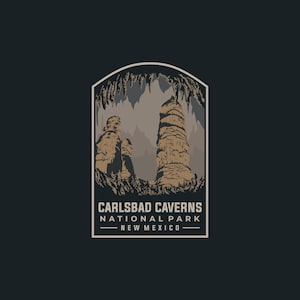 Sticker | CARLSBAD CAVERNS, Carlsbad Caverns National Park Decal, Stickers for Water Bottle, laptop Decals, phone case, gift