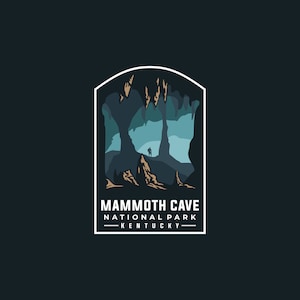 Sticker | MAMMOTH CAVE, Mammoth Cave National Park Decal, Stickers for Water Bottle, laptop Decals, phone case, gift