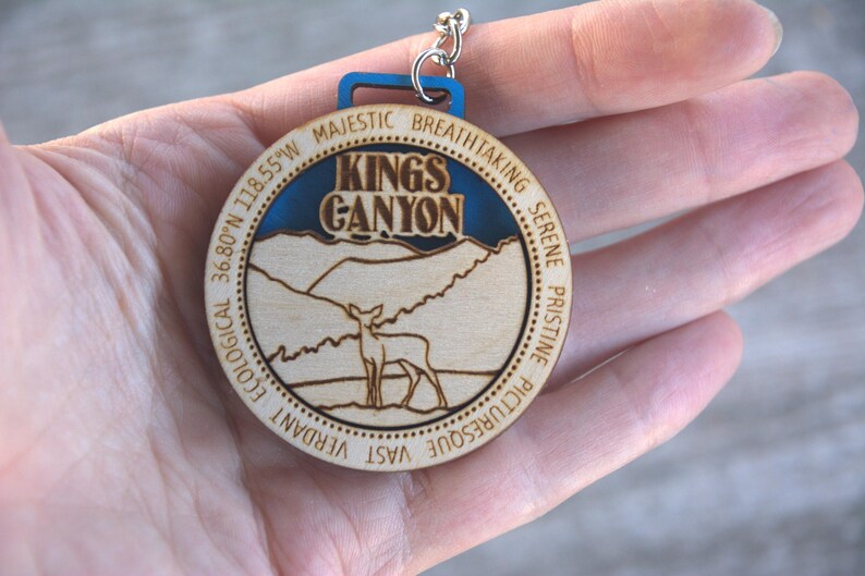 Keychain Kings Canyon NATIONAL PARK, Gift for Hikers / Family / Camping