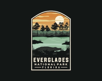 Sticker | EVERGLADES NATIONAL PARK, Everglades National Park Decal, Stickers for Water Bottle, laptop Decals, phone case, gift