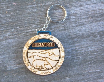 Keychain | SHENANDOAH NATIONAL PARK, Gift for Hikers / Family / Camping / Memories / Vacation
