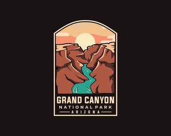Sticker | GRAND CANYON, Grand Canyon National Park Decal, Stickers for Water Bottle, laptop Decals, phone case, gift